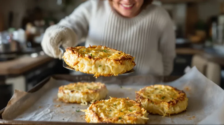 Croustillant doré et parfum d’enfance : ma recette express de galettes de pommes de terre au four sans huile