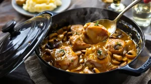 Filet mignon aux champignons et à la moutarde : fondant, crémeux, prêt en 30 minutes