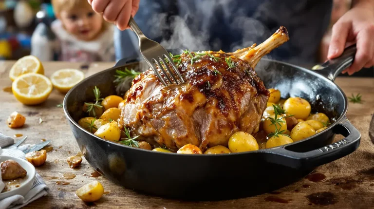 Agneau de Pâques confit au miel et au romarin : le plat familial fondant et parfumé à partager