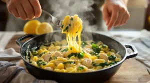 « En 15 minutes chrono, j’ai fait ces pâtes crémeuses et ma famille ne commande plus jamais »