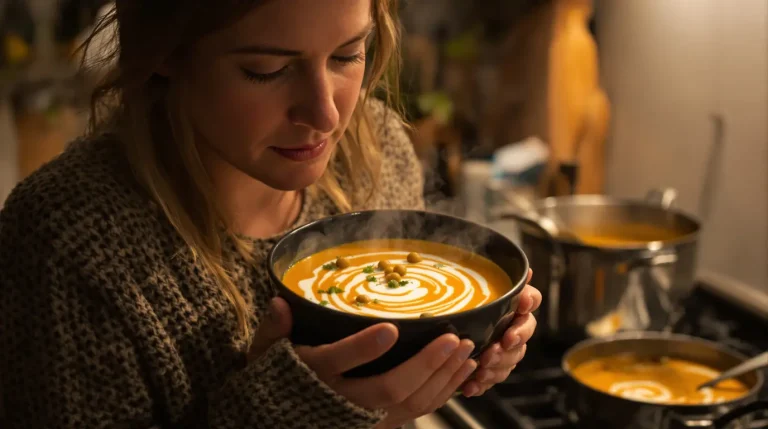 Velouté pois chiches-carottes au cumin : mon dîner complet et healthy pour les soirs de flemme